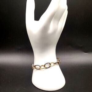 Gold Silver Tone Rope Chain Link Bracelet Valentine's Anniversary Birthday Gift